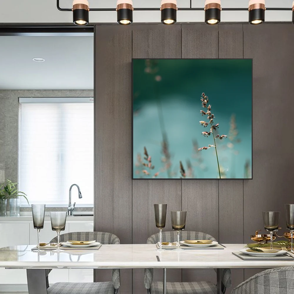 

Landscape oil painting water drop leaf art painting canvas painting living room corridor bar home decoration mural