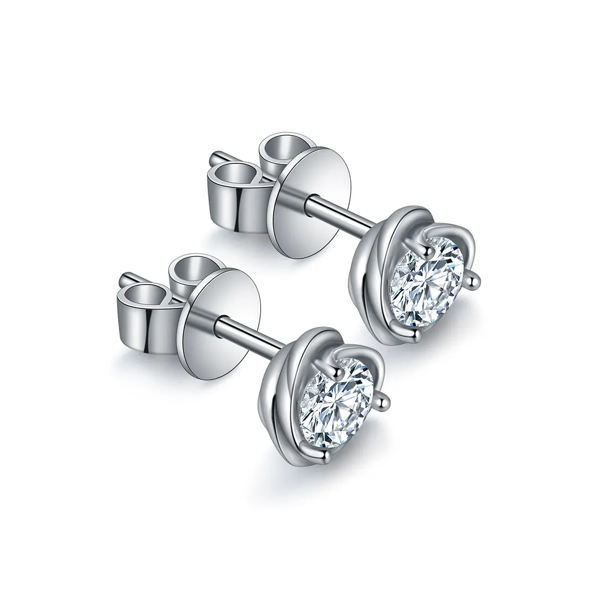 

Wholesale Price Fashion Silver Jewelry S925 Moissanite Diamond Stud Earrings For Women 2021