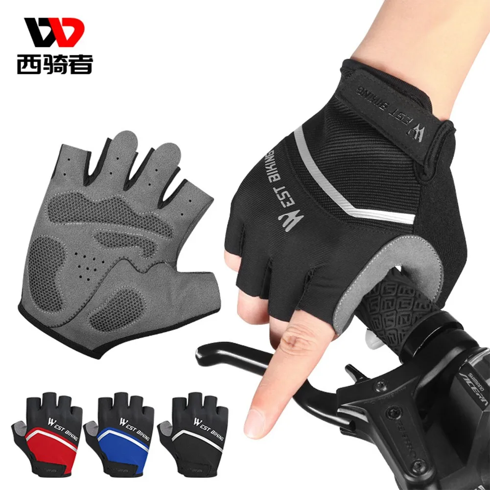 

Cycling Gloves MTB Road Bike Half Finger Non-Slip Sport Gloves Mountain Bicycle Motorcycle Protect Palm Mittens Riding Equipment