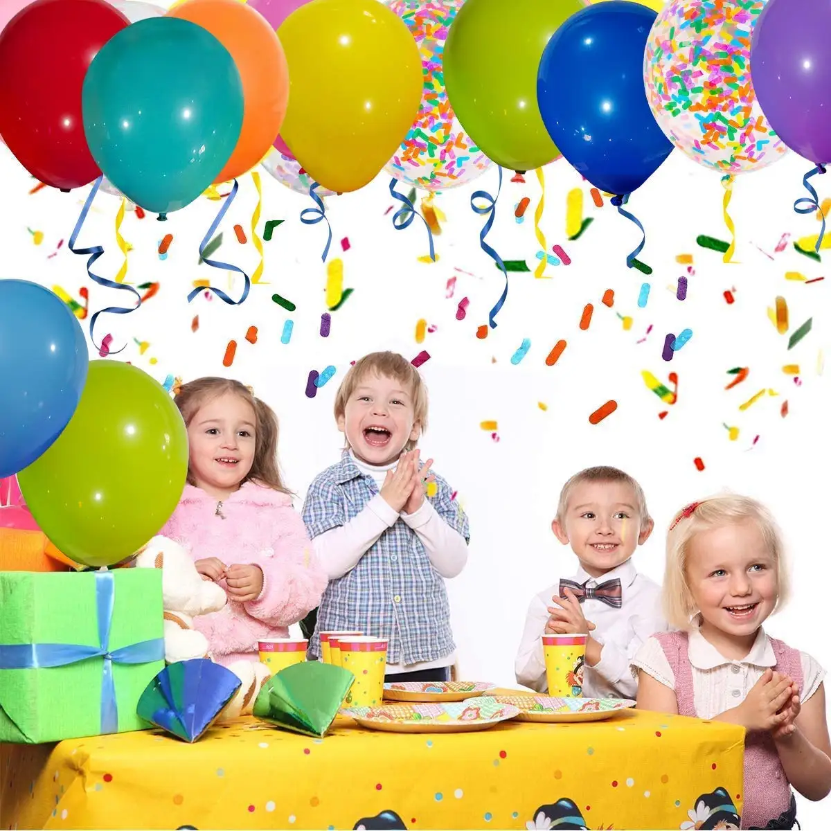 104 шт. радужные разноцветные латексные фотообои с длинной бумагой | Дом и сад