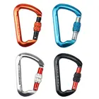 D-образный карабин из алюминиевого сплава, 30 кН, 666 фунтов, для гамаков, скалолазания, Прямая поставка