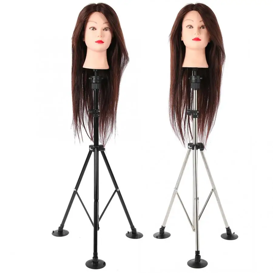 

Wig Head With Stand Wig Head Stand Mannequin Tripod Adjustable Hairdressing False Head Mold Stand Bracket Hair Styling Tools