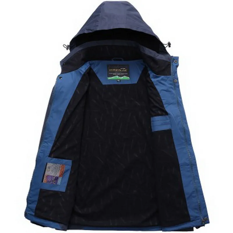 NUONEKO Мужская Женская водонепроницаемая куртка Осенняя уличная кемпинговая для