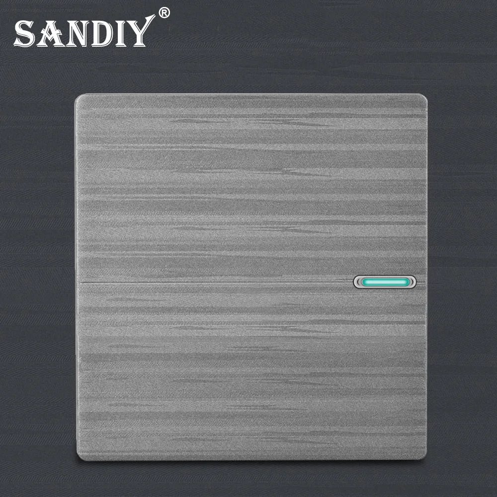 86 скрытый настенный выключатель в скандинавском стиле полностью пластиковая