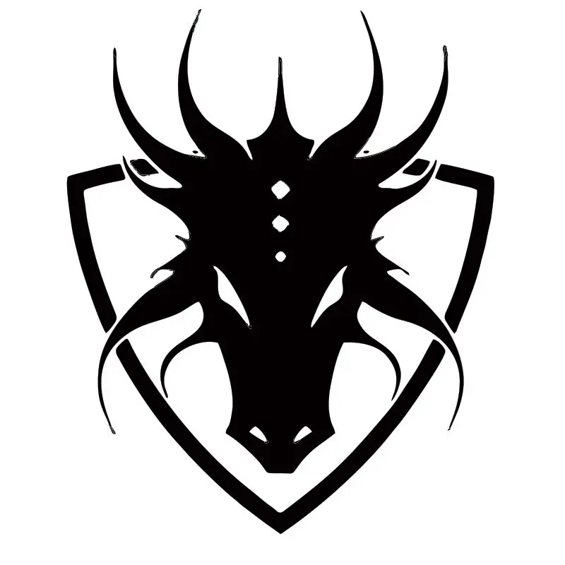 

Car Sticker Personality Anime Manga Shield Logo Dragon Creative PVC Waterproof Decal Decoration Accessories ZWW-3101