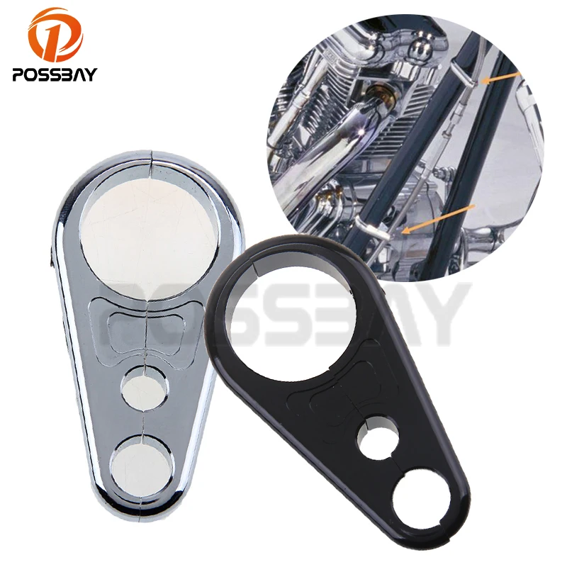 POSSBAY 1 &quotCNC алюминиевый держатель для Руля Мотоцикла трос сцепления тормозной