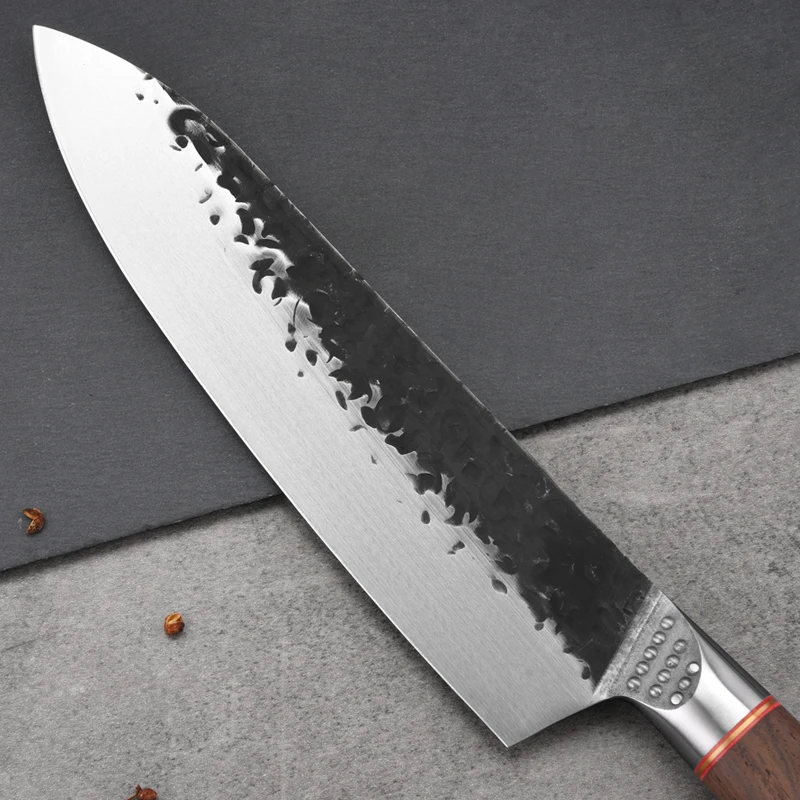 8 дюймов нож шеф повара для нарезки мяса 5Cr15MoV кухонные ножи из нержавеющей стали
