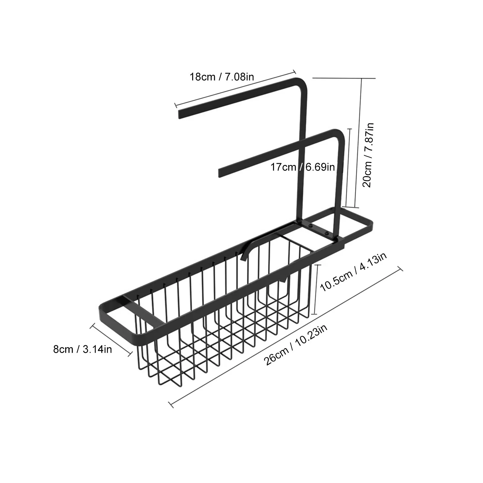 

Telescopic Sink Shelf Soap Sponge Storage Ventilation And Drainage Faucet Holder Adjustable For Bathroom And Kitchen