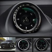 carbon fiber watch panel state frame sticker car styling automotive interior accessories for porsche macan 2014 2018