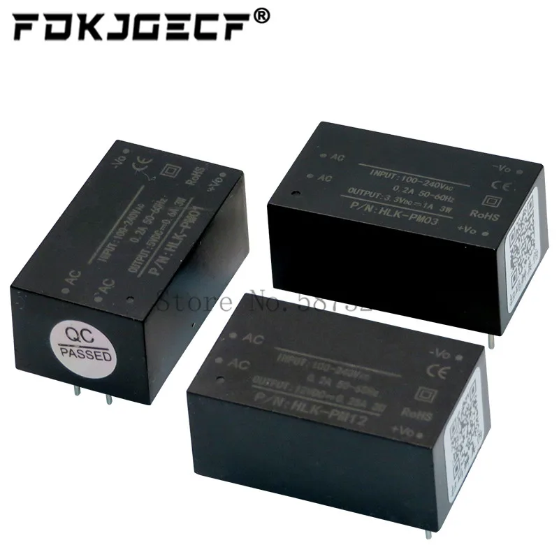 Φ 220V to 5V/3 3 V/12V Мини модуль питания интеллектуальный источника | Электронные