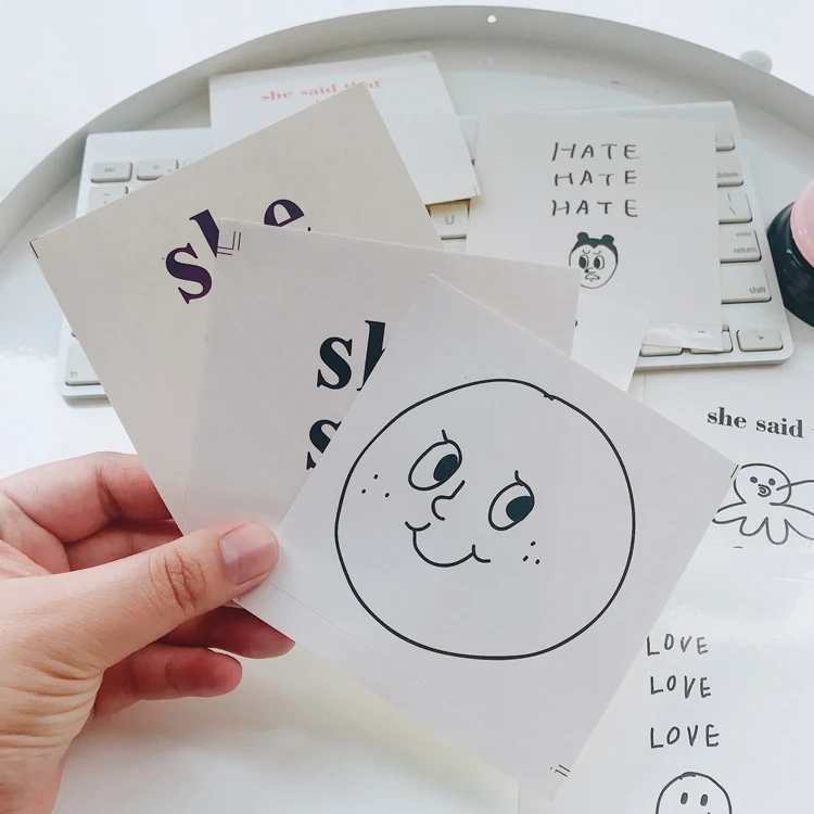 Комплект из 4 предметов простой Стиль собака Джейн ударов Декоративные Наклейки