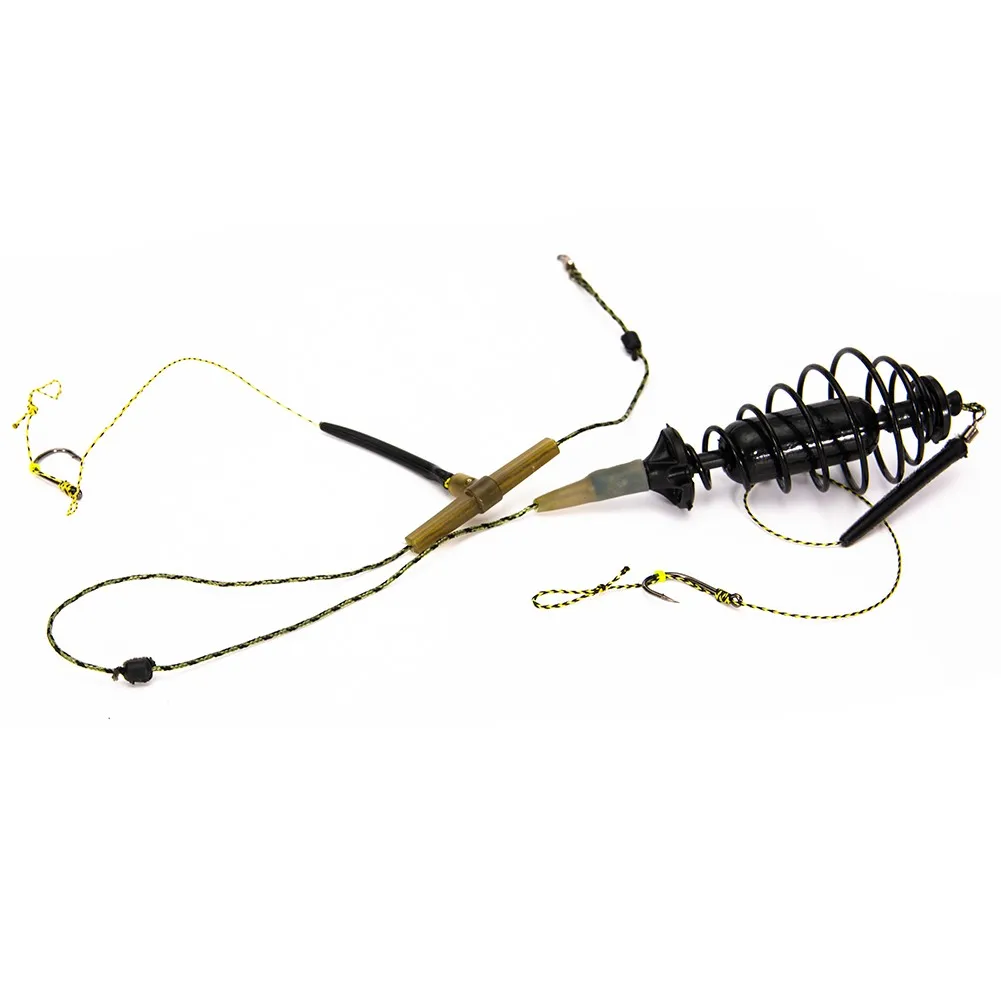 

Carp Fishing Bait Cage Line Group Feeder Sinker String Hook Lure Basket Long Line Nest Spring 30/40/50/60g Tackle Gear Pesca