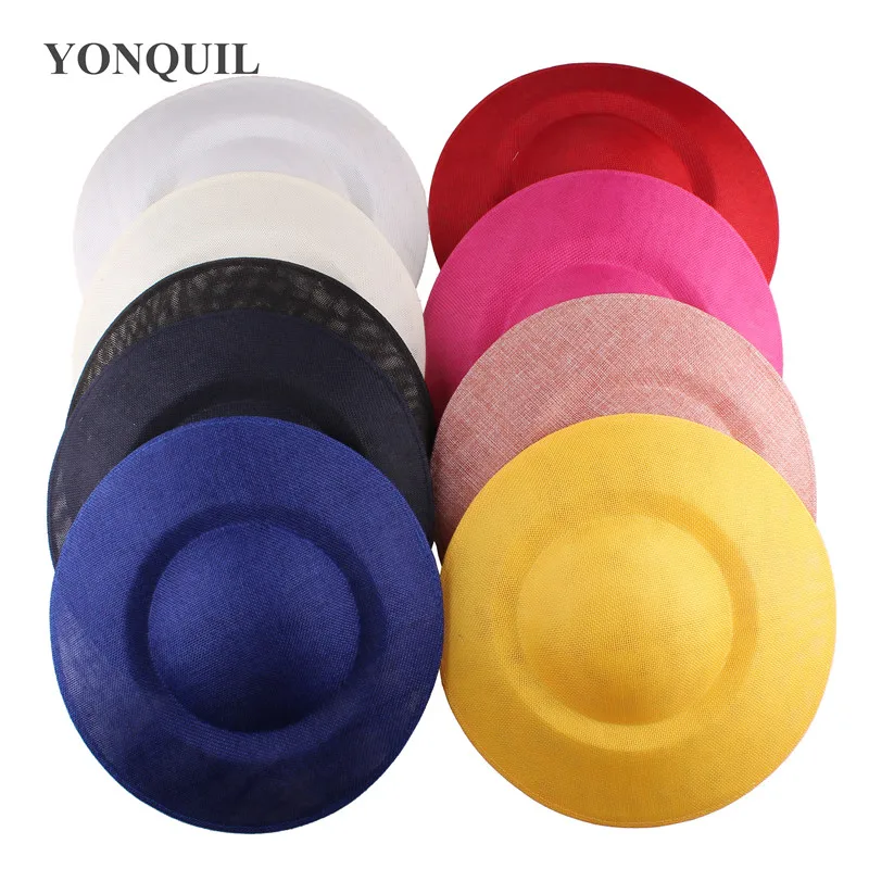 Женская круглая Вуалетка шляпка 27 см разных цветов аксессуары для волос