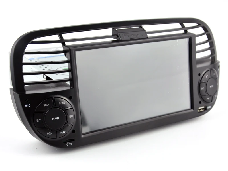 Автомобильный GPS Android 10 четырехъядерный автомобильный Dvd медиаплеер для FIAT 500