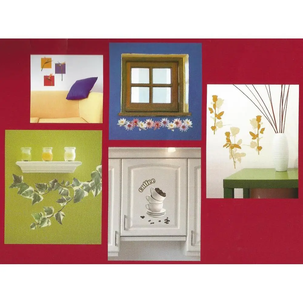 12 упаковок/коробка ПВХ наклейка с грибами | Дом и сад