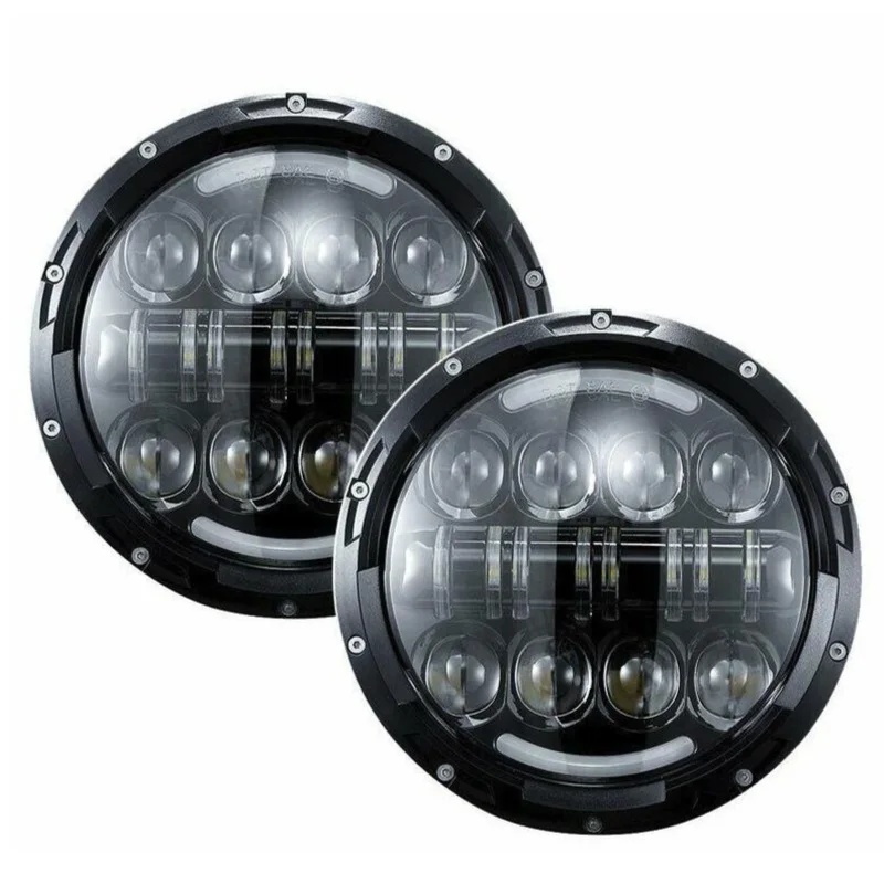 80 Вт 7 дюймов светодиодный HeadlightsDTO Сертификация DRL Поворотная сигнальная фара для