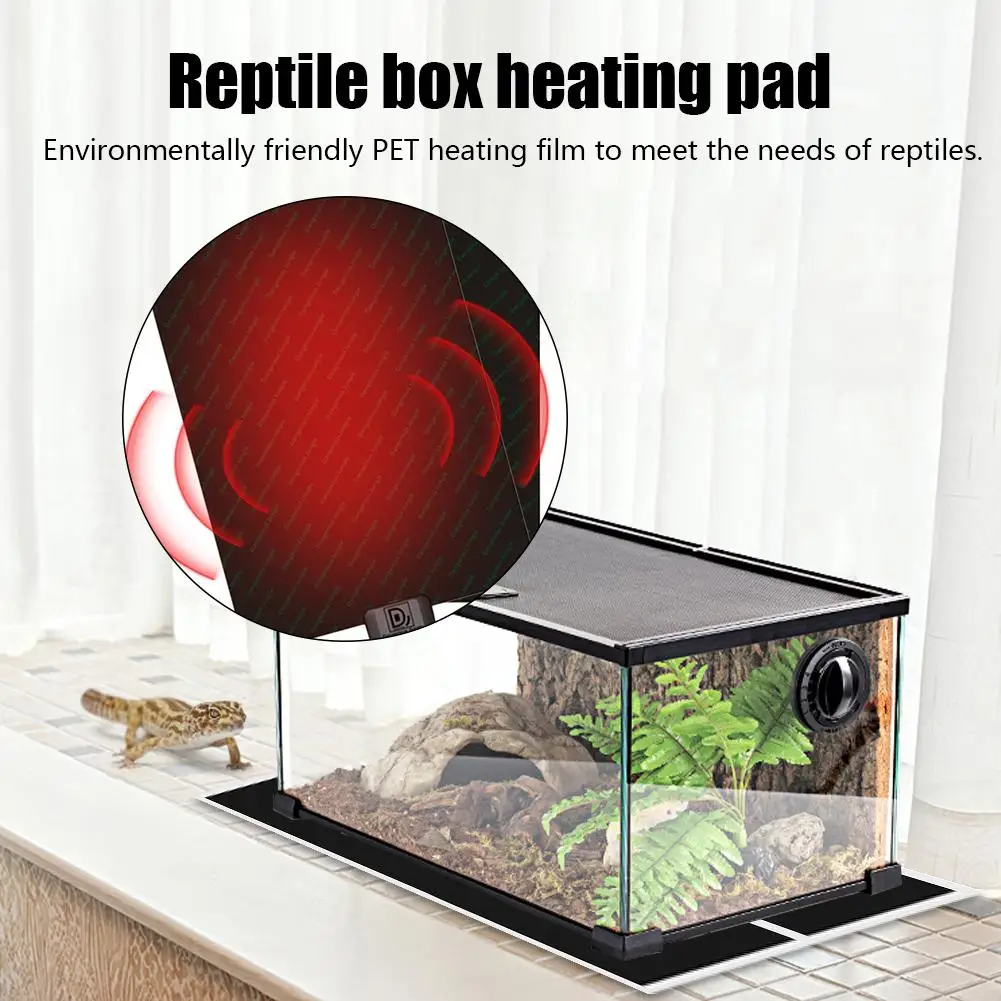 

220V Reptile Heating Mat Terrarium Heating Mat Warmer Heating Pad For Pet Turtles Snake Lizard Hamster