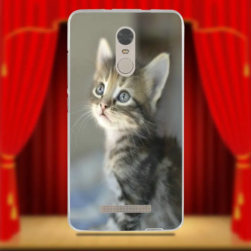 For Xiaomi Mi 9T CC9 CC9e Redmi Note 2 3 4 4X 5 5A 6 7 Pro Soft TPU Silicon Cell Phone Cases Gray Cat With A Zenit Camera | Мобильные
