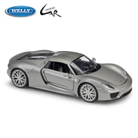 welly 124 model car simulation alloy metal toy car childrens toy gift collection model toy gifts porsche 918 spyder