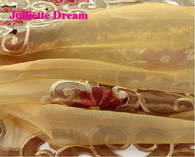 Европейская скатерть XT с вышивкой элегантная настольные дорожки в деревенском