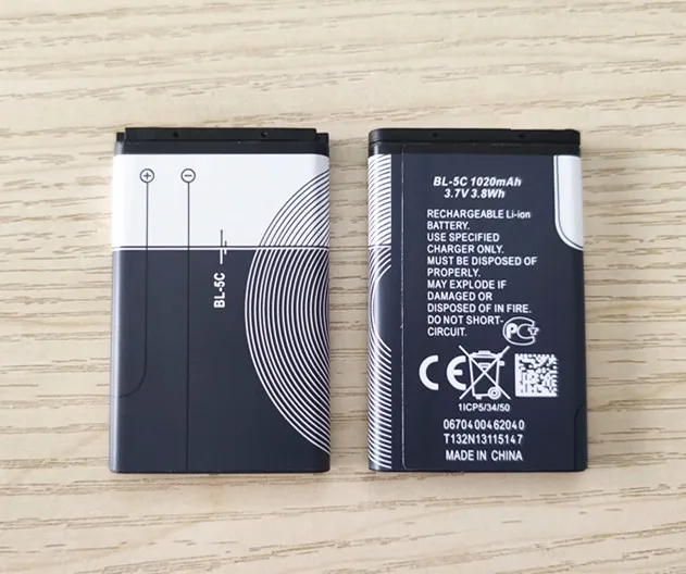 АЗК 2 шт./лот 1020 мА/ч BL 5C батарея для Nokia 2610 2600 2300 6230 6630 n70 n71 C2 01 1108 1110 1112 6230i BL5C 5C|bl-5c