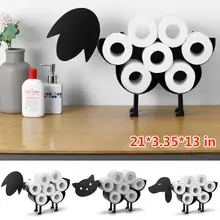 Toilet Paper Roll Holder Bathroom Kitchen Accessories Tissue Storage Stand Rack Cast Iron Roll Storage Bathroom Holder