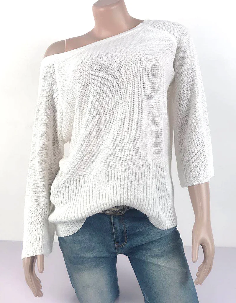 

Foridol sexy bowknot backless oversized autumn winter sweater pullovers female flare sleeve white knitted jumper streetwear