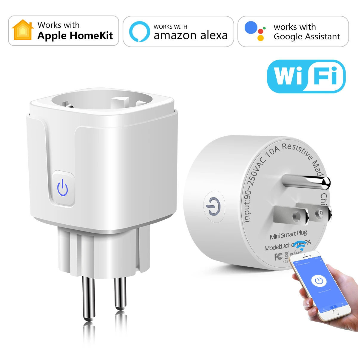 

Умный выключатель с поддержкой Wi-Fi, 16 А, 10 А