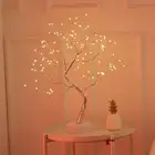 Рождество Decoration108 светодиодный USB елки светильник Медный провод настольные лампы ночной Светильник для Домашние Спальня Свадебная вечеринка бар