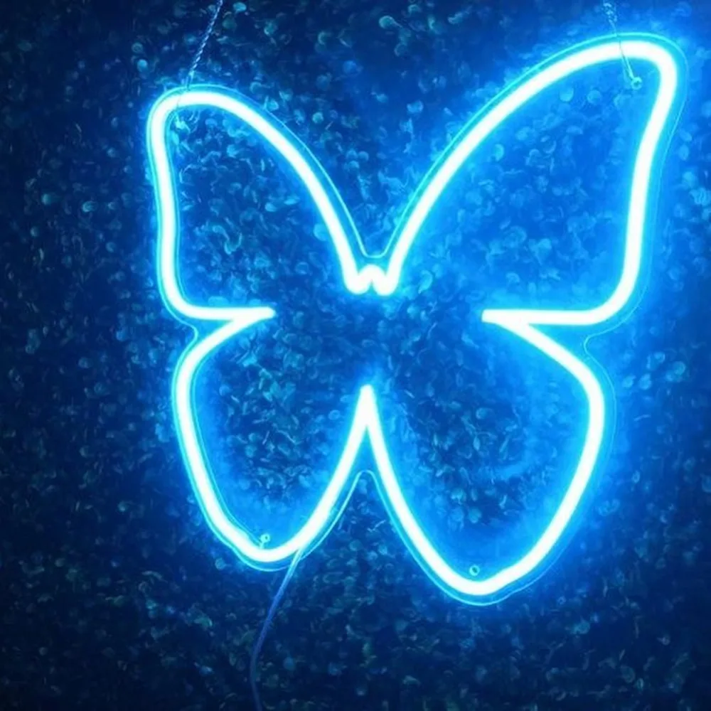 

Neon Light Sign for Room Decor Butterfly Shape Wall Hanging Party Romantic Birthday Gift Customize Available LED Neon Night Lamp