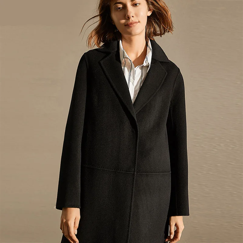 Осень-зима женские шерстяные пальто новинка 2019 Корейская версия высокое