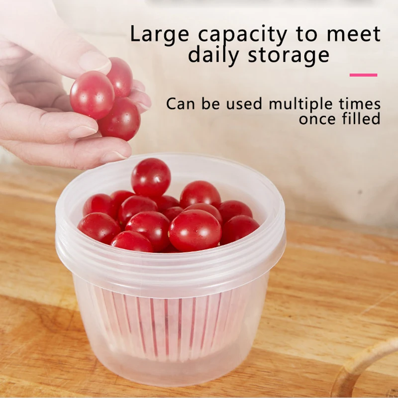 Контейнер для хранения холодильника сливная герметичная коробка имбиря чеснока