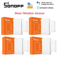 sonoff zigbee snzb 04 door sensor mini window sensor alarm via ewelink app home security work with alexa google home automation