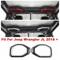 roof stereo speaker audio sound loudspeaker decoration cover trim for jeep wrangler jl 2018 2022 abs accessories interior