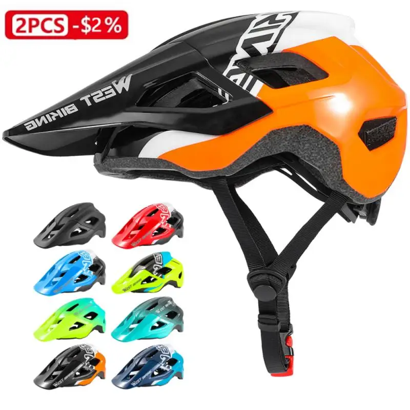 

Сверхлегкий мотоциклетный велосипедный шлем, защитная шапка для езды на открытом воздухе для мужчин и женщин, шлем для горного и дорожного ...