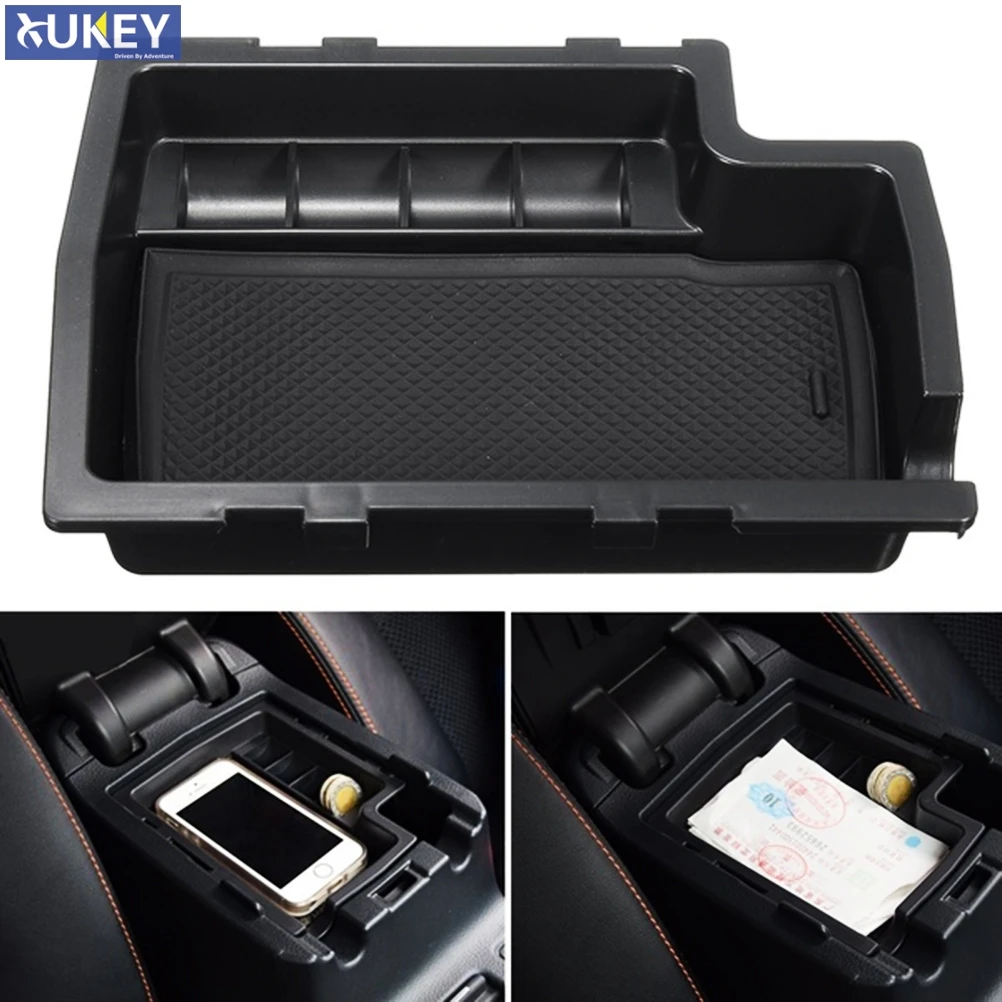 Consola Central para Subaru XV Crosstrek 2012, 2013, 2014, 2015, 2016, caja de almacenamiento con reposabrazos, contenedor de guantes, organizador de monedas, bandeja de palés