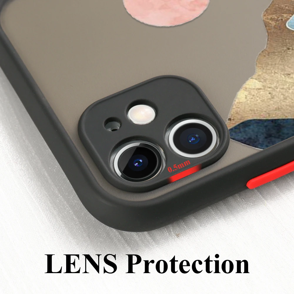Hand Painted Landscape Phone Case For iPhone 14 12 Pro Max 11 Case iPhone11 13 12 Mini XR XS 7 8 Plus SE 6S Clear Scenery Cover