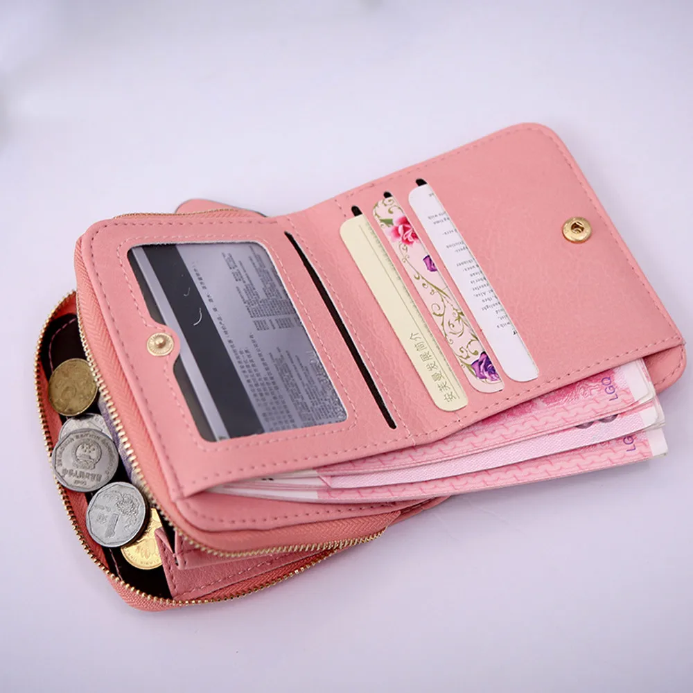 Женский кошелек искусственные кошельки нубук шахматы маленький на молнии для