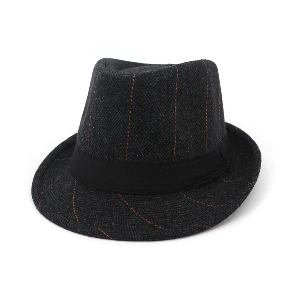 Зимняя Осенняя мужская шляпа с широкими полями Stetson Fedoras британские шляпы для