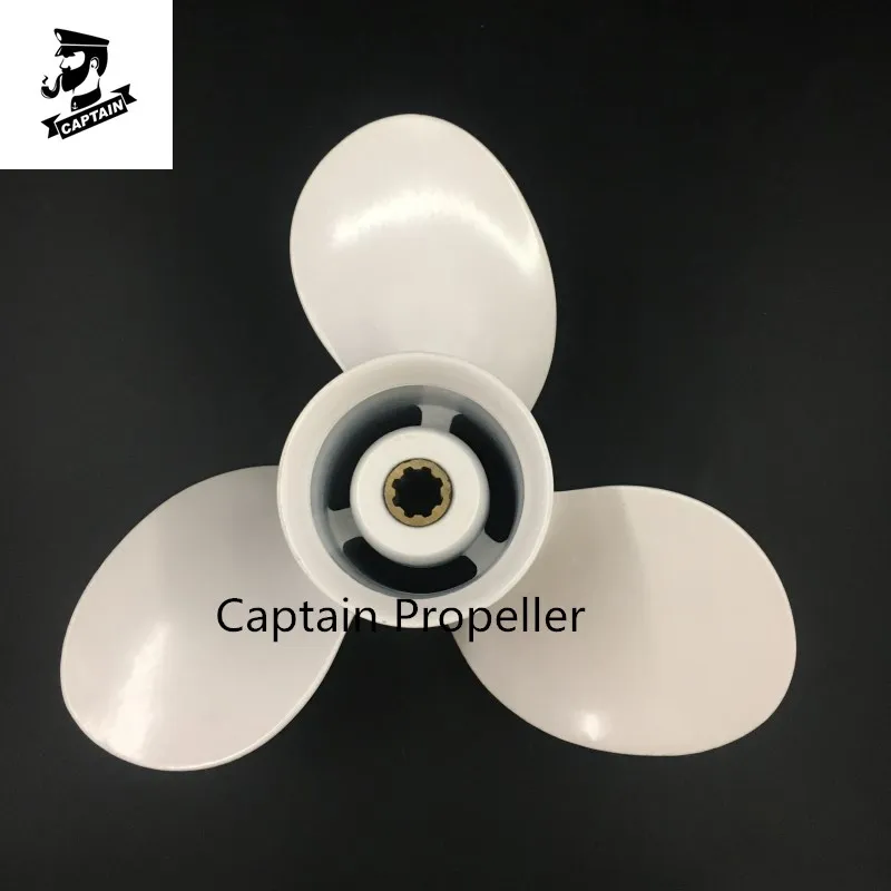 Подвесные двигатели Captain Propeller 9 1/4x11 подходят для Yamaha HP F9.9 15HP F15C F15 F20 алюминиевые 8
