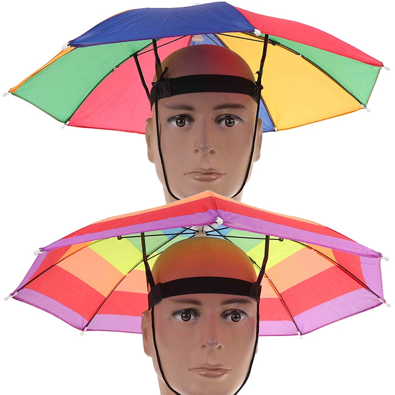 

Fishing Cap Outdoor Sport Umbrella Hat Hiking Camping Headwear Cap Head Hats Foldable Sunscreen Shade Umbrella Hat