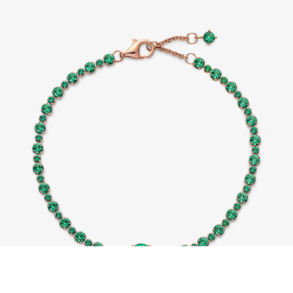 

2021 Winter Jewelry Christmas Gift Sparkling Pavé Tennis Bracelet