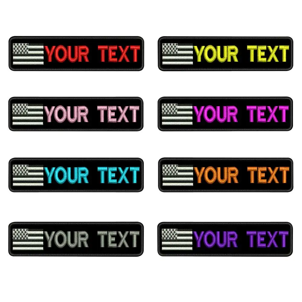Индивидуальные американские нашивки с именем США бирки персонализированные