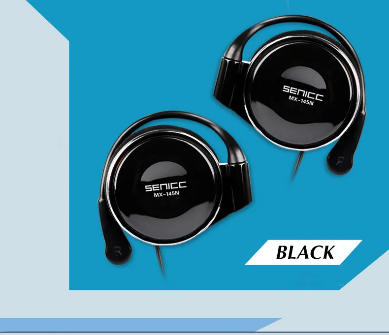 SENICC, MX-145N, Hi-Fi, спортивные, Экстра бас, музыка, Заушник, наушники, стерео, светильник, ушные крючки, наушники с регулятором громкости для телефона 3,5 мм