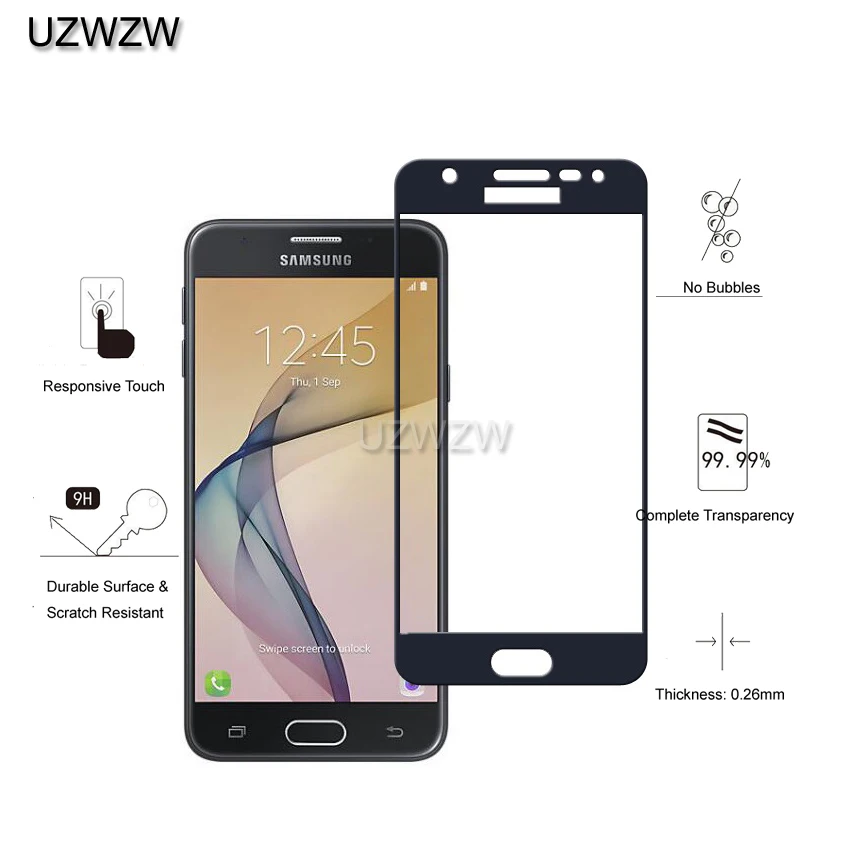2 шт закаленное стекло для samsung J5 Prime Полное покрытие экрана защитное закаленное стекло для samsung Galaxy J5 Prime стекло