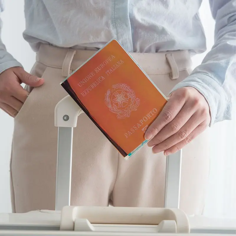 THINKTHENDO голографическая паспорт Чехол держатель многофункциональная дорожная ID