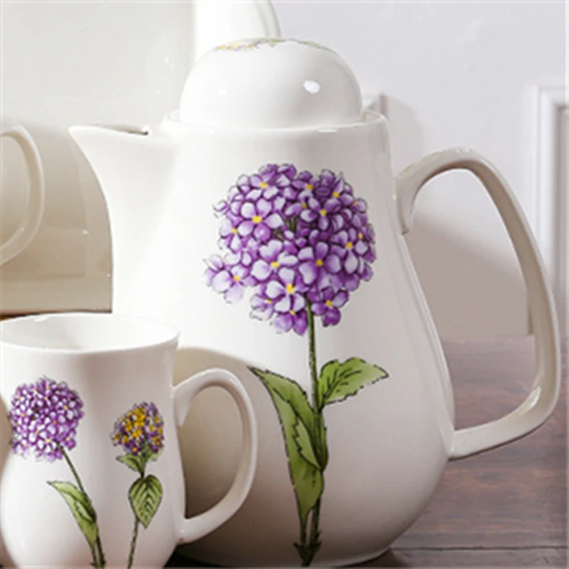 

Coffee Pot Water Kettle Portable with Lid Camping Ceramic Water Kettle Hydro Flask Juice Pitcher Jarra De Suco Kitchen Dining Ba