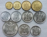 egypt 1 milim 20 piast coins set 11pcs 1960 1967 original true real genuine coin africa collectible gift unc