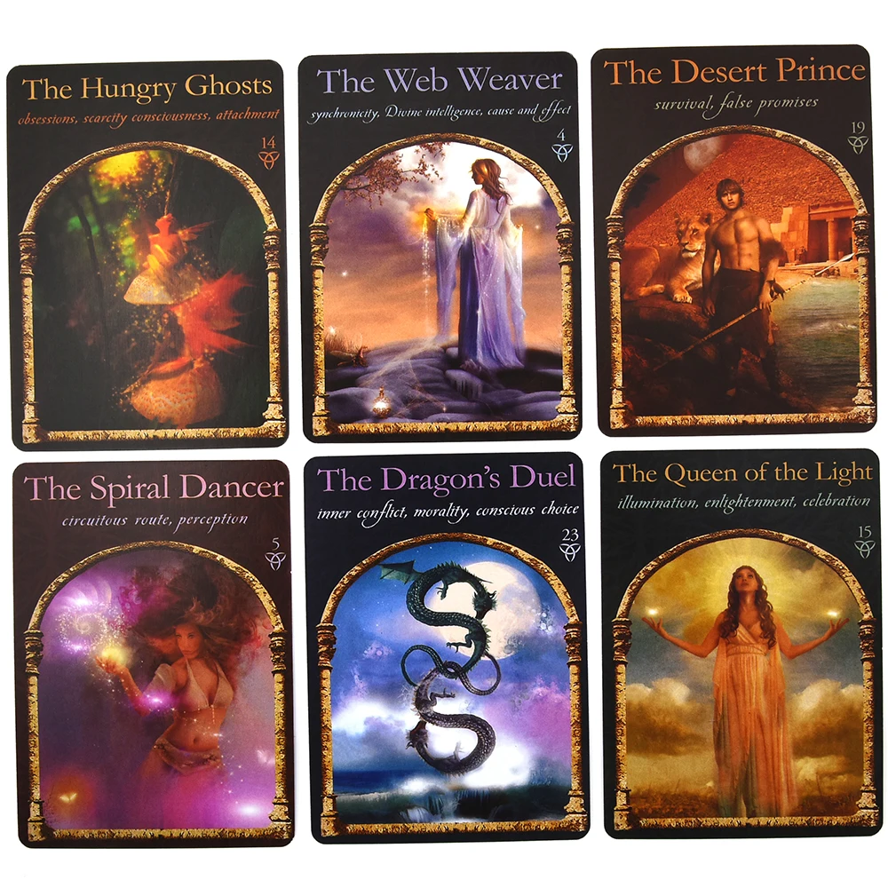 

Wisdom of the Hidden Realms Oracle Cards: A 44-Card Deck and Guidebook Cards Board Divination Reading Love Moon Beginners Reid
