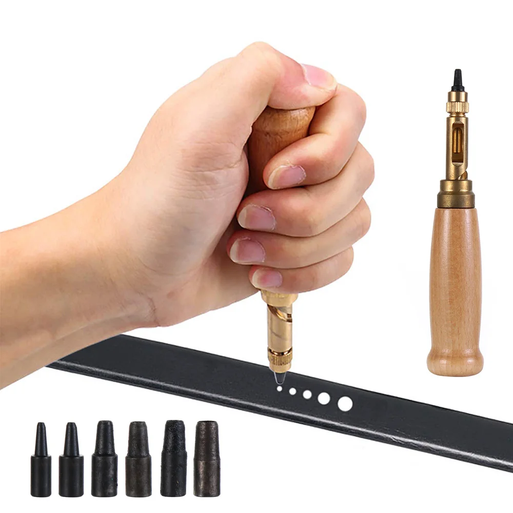 Инструмент для перфорации кожи 1 комплект автоматический Съемный ремень